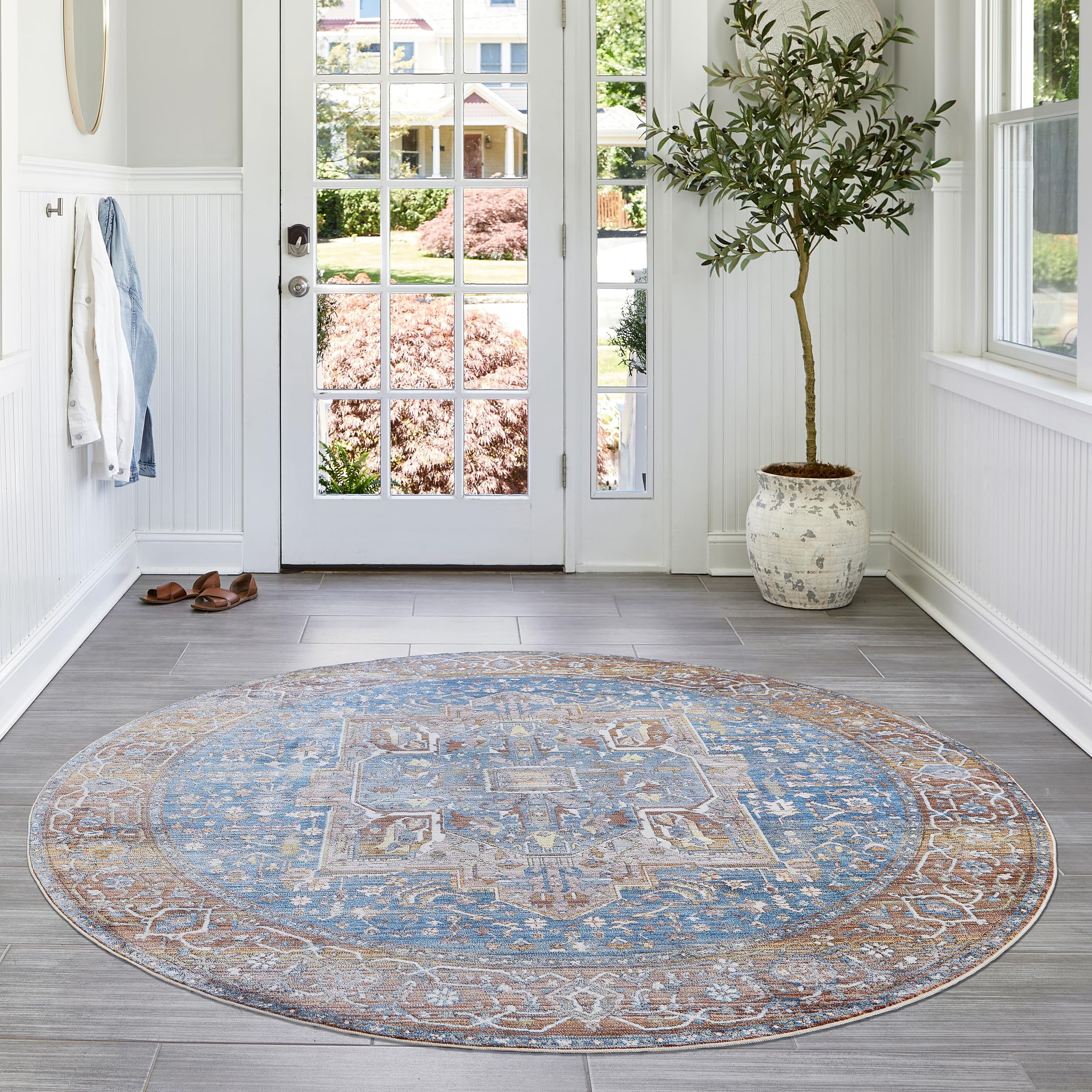Amazon.com: nuLOOM Harriet Vintage Medallion Fringe Area Rug
